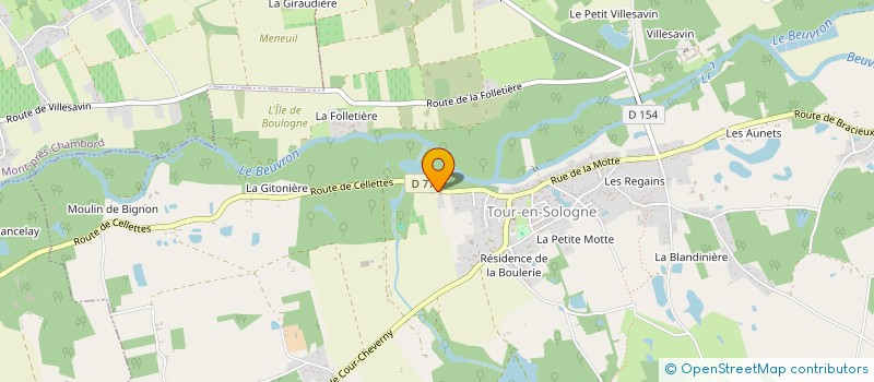 localisation de l'entreprise MONSIEUR STEPHANE BRULER  TOUR-EN-SOLOGNE