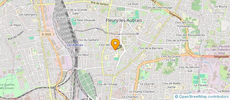 localisation de l'entreprise MONSIEUR STEPHANE BRUN  FLEURY-LES-AUBRAIS