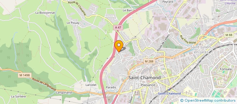 localisation de l'entreprise MONSIEUR STEPHANE BRUNEL  SAINT-CHAMOND