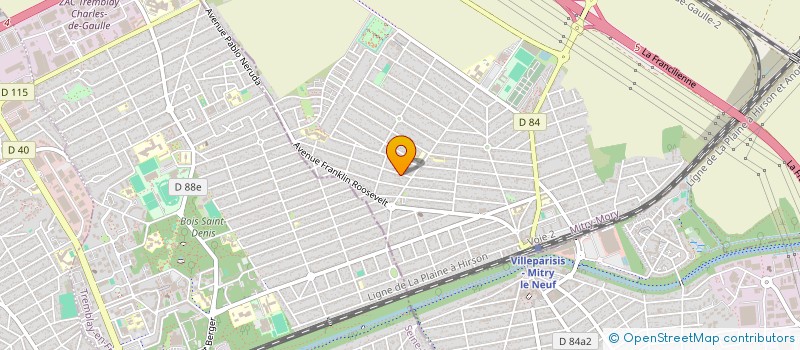 localisation de l'entreprise MONSIEUR STEPHANE BRUNET  MITRY-MORY