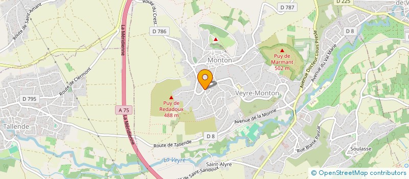 localisation de l'entreprise MONSIEUR STEPHANE BUGUET  VEYRE-MONTON