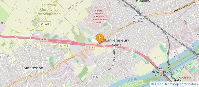 localisation de l'entreprise MONSIEUR STEPHANE BUNICOURT  CARRIERES-SUR-SEINE