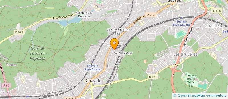 localisation de l'entreprise MONSIEUR STEPHANE BUQUET à CHAVILLE