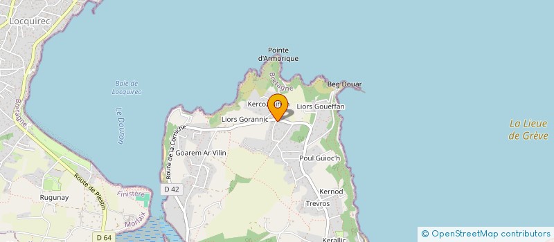 localisation de l'entreprise MONSIEUR STEPHANE BUREL  PLESTIN-LES-GREVES