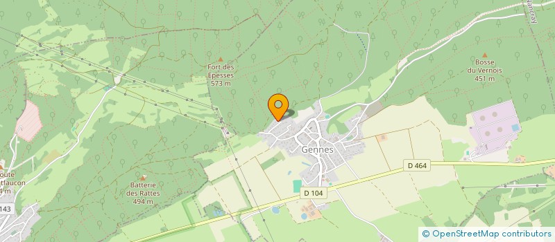 localisation de l'entreprise MONSIEUR STEPHANE BURNEY  GENNES