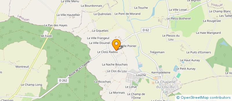 localisation de l'entreprise MONSIEUR STEPHANE BUSNEL à LA CHAPELLE DU LOU DU LAC