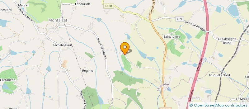 localisation de l'entreprise MONSIEUR STEPHANE CADENE  MONTALZAT