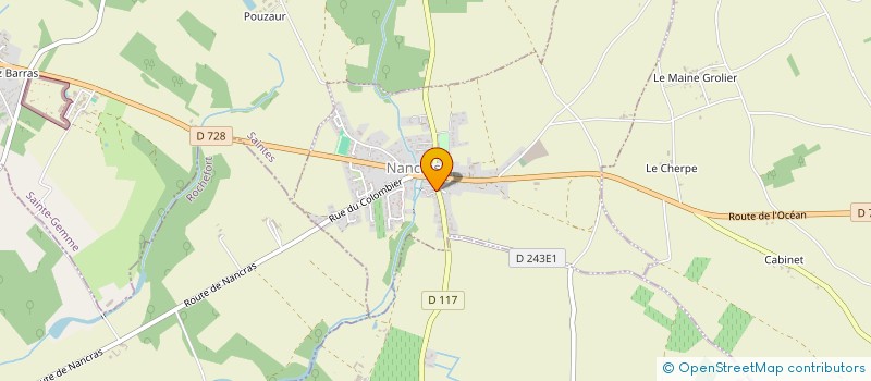 localisation de l'entreprise MONSIEUR STEPHANE CADET  NANCRAS