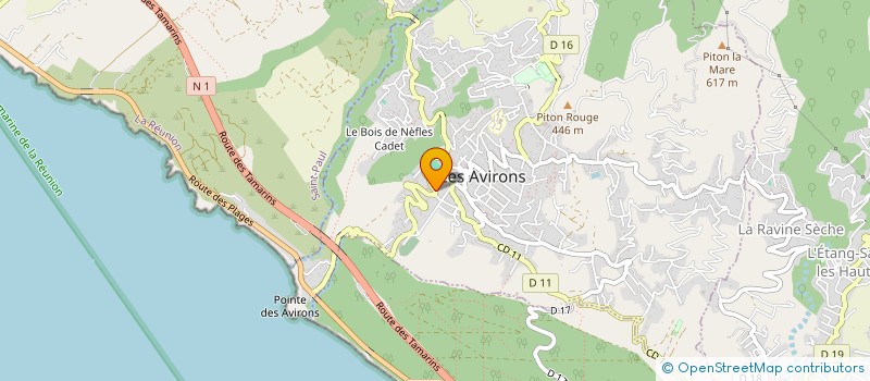 localisation de l'entreprise MONSIEUR STEPHANE CADET  LES AVIRONS