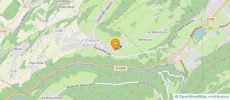 localisation de l'entreprise MONSIEUR STEPHANE CADOUX  LA CHAPELLE-BLANCHE