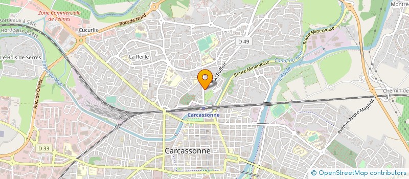 localisation de l'entreprise MONSIEUR STEPHANE CAFFI  CARCASSONNE