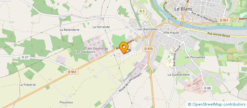 localisation de l'entreprise MONSIEUR STEPHANE CAHOUR à LE BLANC