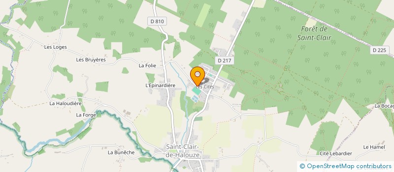 localisation de l'entreprise MONSIEUR STEPHANE CAILLEBOTTE à SAINT-CLAIR-DE-HALOUZE