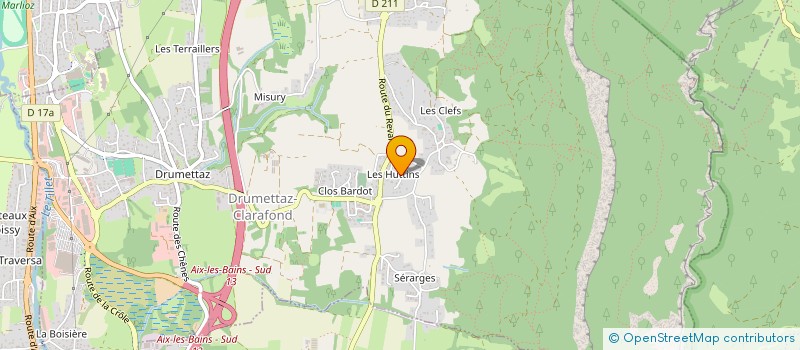 localisation de l'entreprise MONSIEUR STEPHANE CALDI  DRUMETTAZ-CLARAFOND