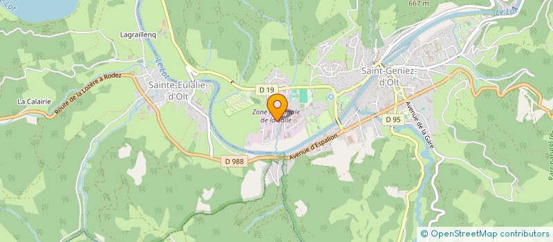 localisation de l'entreprise MONSIEUR STEPHANE CALLAERT  SAINT GENIEZ D'OLT ET D'AUBRAC