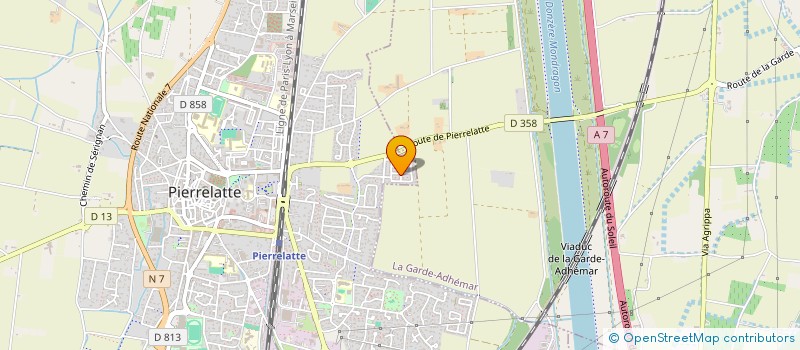 localisation de l'entreprise MONSIEUR STEPHANE CALLEGARI  PIERRELATTE