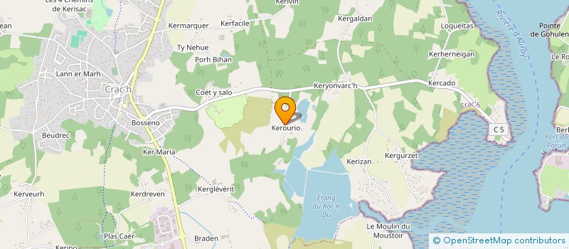 localisation de l'entreprise MONSIEUR STEPHANE CALVAR  CRACH