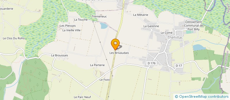 localisation de l'entreprise MONSIEUR STEPHANE CALVEZ  THEHILLAC