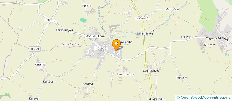 localisation de l'entreprise MONSIEUR STEPHANE CALVEZ à PLOUGAR