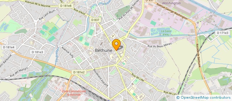 localisation de l'entreprise MONSIEUR STEPHANE CAMPAGNE à BETHUNE