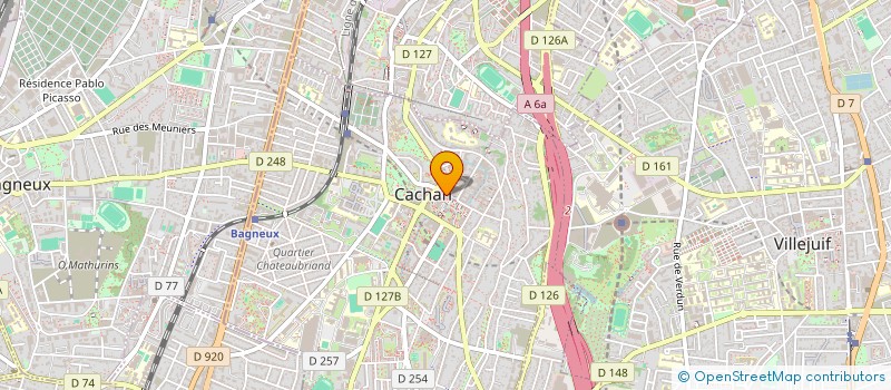 localisation de l'entreprise MONSIEUR STEPHANE CAMUS  CACHAN