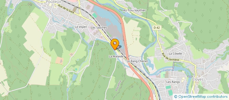 localisation de l'entreprise MONSIEUR STEPHANE CAPELLO  POUXEUX