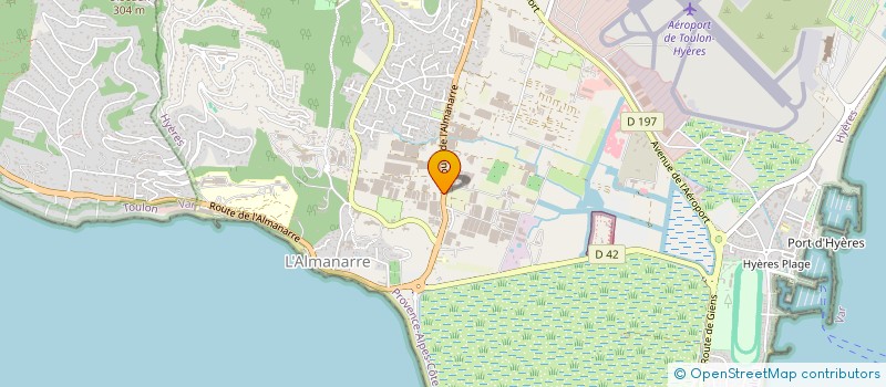 localisation de l'entreprise MONSIEUR STEPHANE CARALP  HYERES