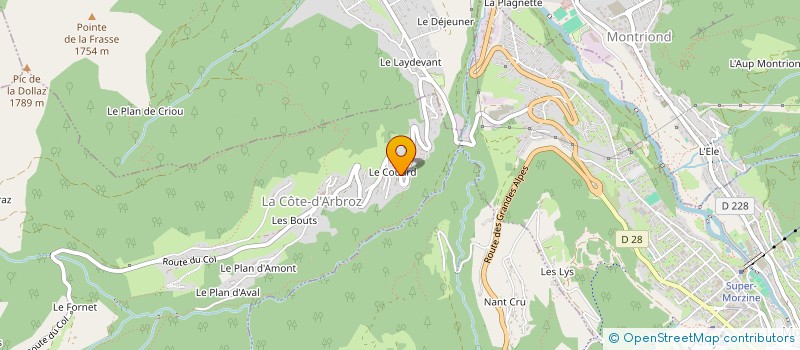 localisation de l'entreprise MONSIEUR STEPHANE CARBONNAU  LA COTE-D'ARBROZ