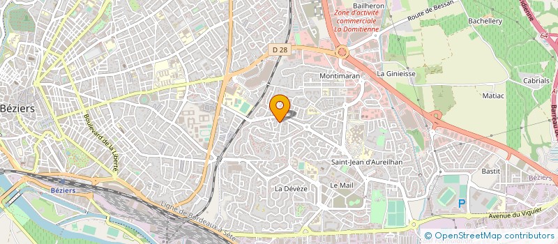 localisation de l'entreprise MONSIEUR STEPHANE CARENSAC  BEZIERS