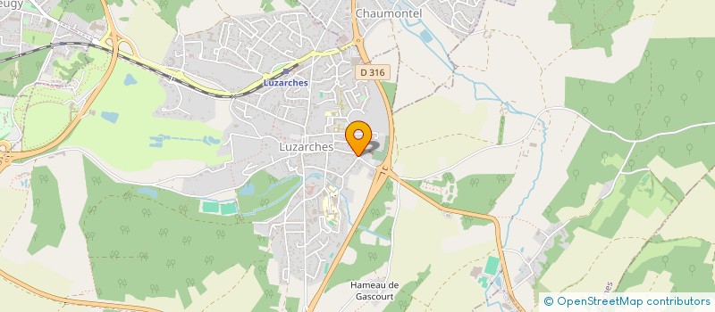 localisation de l'entreprise MONSIEUR STEPHANE CARON  LUZARCHES