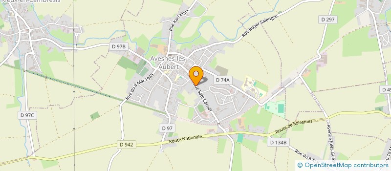 localisation de l'entreprise MONSIEUR STEPHANE CARPENTIER à AVESNES-LES-AUBERT