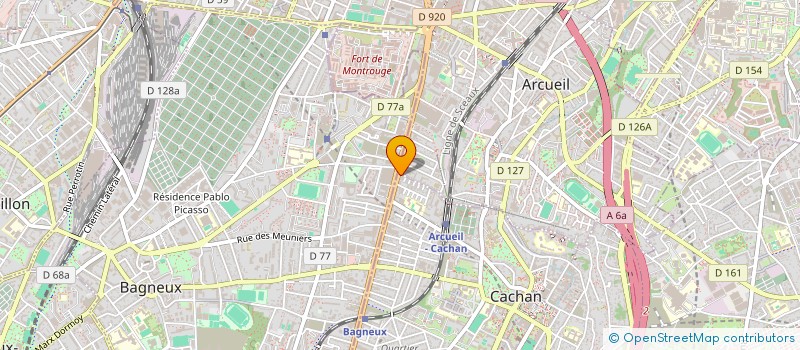 localisation de l'entreprise MONSIEUR STEPHANE CARREAU  CACHAN