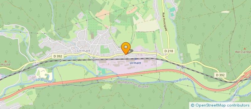 localisation de l'entreprise MONSIEUR STEPHANE CASPAR  URMATT