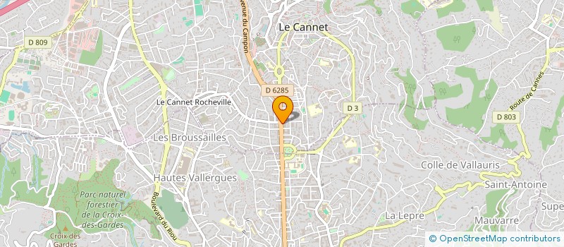 localisation de l'entreprise MONSIEUR STEPHANE CASTELLANI à LE CANNET