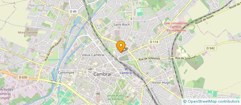 localisation de l'entreprise MONSIEUR STEPHANE CASTERMANT  CAMBRAI