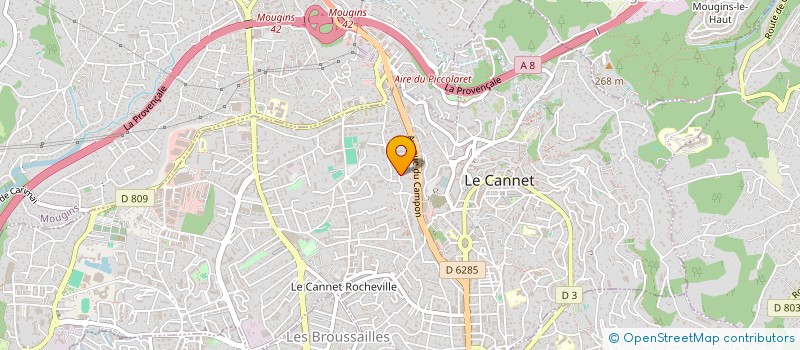 localisation de l'entreprise MONSIEUR STEPHANE CATALANOTTI à LE CANNET