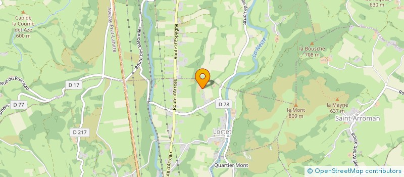 localisation de l'entreprise MONSIEUR STEPHANE CAUMONT  LORTET