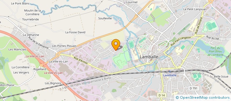 localisation de l'entreprise MONSIEUR STEPHANE CAVAREC  LAMBALLE-ARMOR