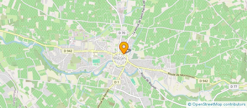 localisation de l'entreprise MONSIEUR STEPHANE CAZAUX  MAZAN