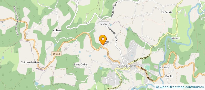 localisation de l'entreprise MONSIEUR STEPHANE CHABANE  ALBOUSSIERE