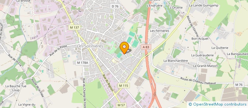 localisation de l'entreprise MONSIEUR STEPHANE CHACUN  LES SORINIERES