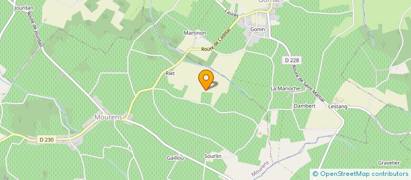 localisation de l'entreprise MONSIEUR STEPHANE CHAGNAUD  MOURENS