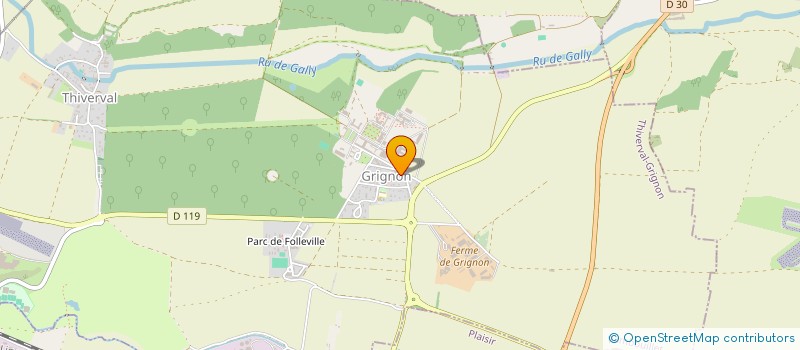 localisation de l'entreprise MONSIEUR STEPHANE CHALENCON  THIVERVAL-GRIGNON