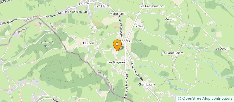 localisation de l'entreprise MONSIEUR STEPHANE CHALOPIN  FLEURY-LA-MONTAGNE