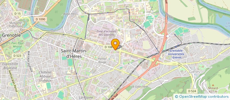 localisation de l'entreprise MONSIEUR STEPHANE CHAMBARD  SAINT-MARTIN-D'HERES