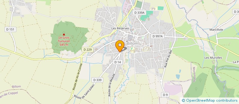 localisation de l'entreprise MONSIEUR STEPHANE CHANET  BILLOM