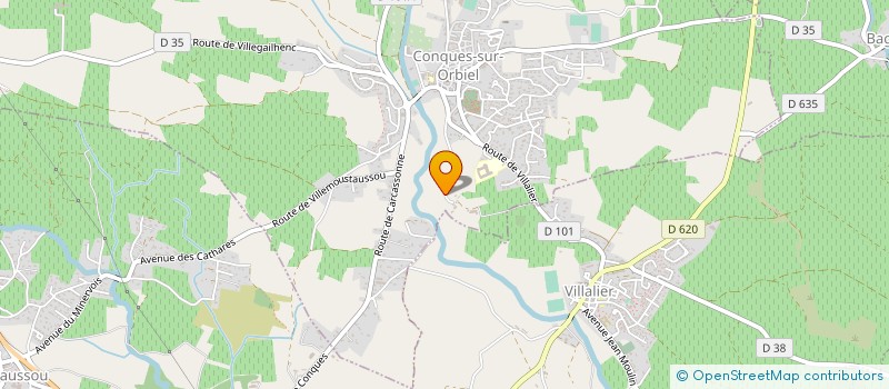 localisation de l'entreprise MONSIEUR STEPHANE CHANTAGREL  CONQUES-SUR-ORBIEL