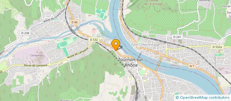 localisation de l'entreprise MONSIEUR STEPHANE CHAPOUTAUD  TOURNON-SUR-RHONE