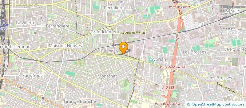 localisation de l'entreprise MONSIEUR STEPHANE CHAPUY  VILLEURBANNE