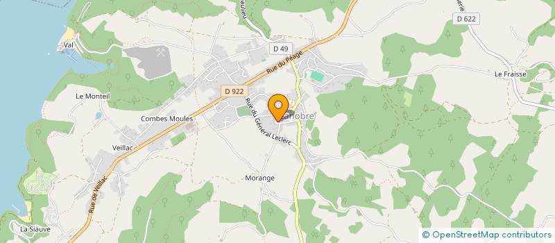 localisation de l'entreprise MONSIEUR STEPHANE CHARBONNEL à LANOBRE